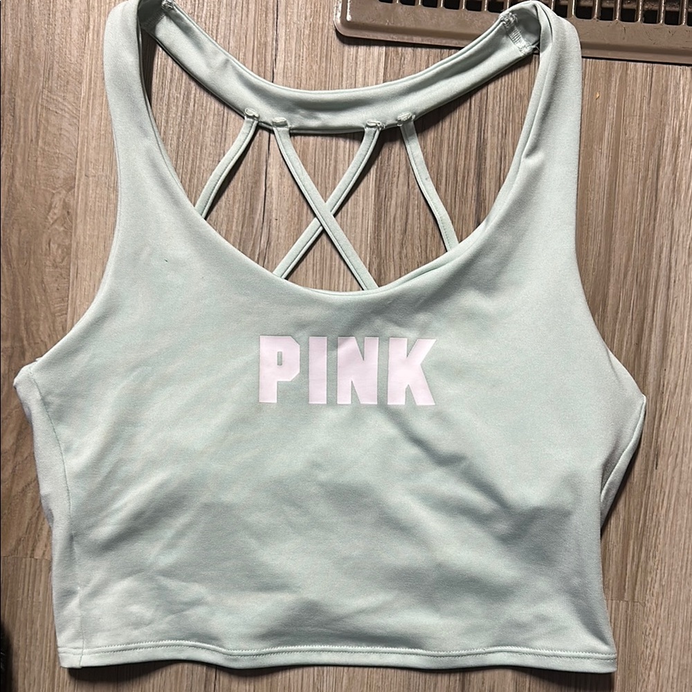 🌻PINK Victoria's Secret Light Green Sports Bra🌻